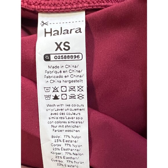 Halara Everyday Cloudful Air 2in1 Crossover Waist Skirt Sz XS Cranberry Red with - Picture 12 of 12